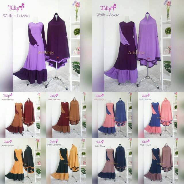 Gamis Tulip by Afifatin