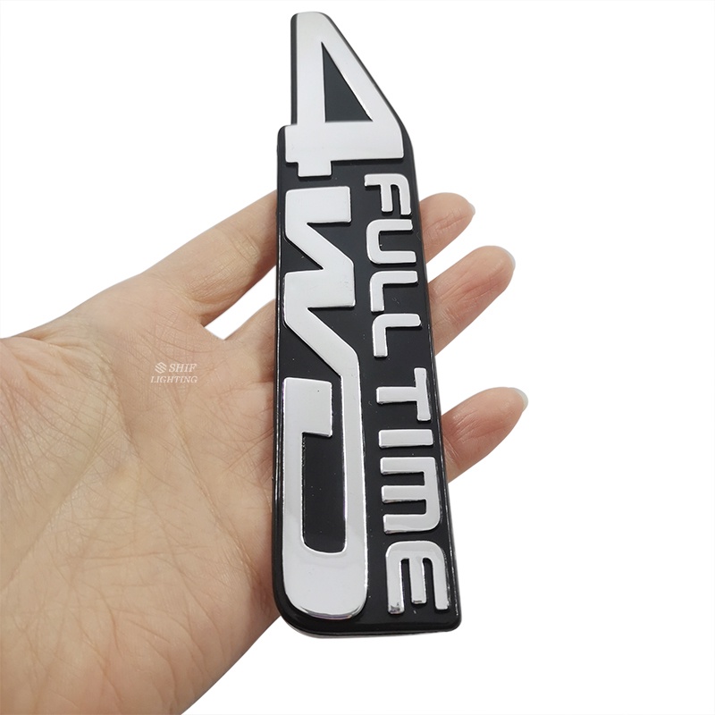 1pc Stiker Emblem Logo 4WD FULL TIME Bahan ABS Untuk Dekorasi Mobil Universal