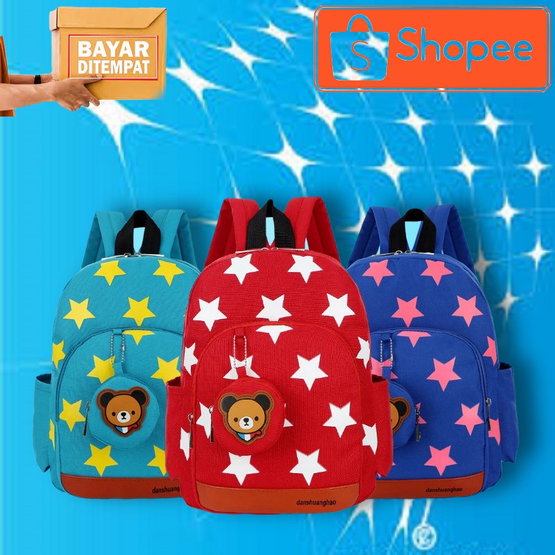 Tas Ransel Backpack Sekolah Anak Pria Wanita Karakter Korea Mini Murah Bayi Import SD TK Lucu TRAK