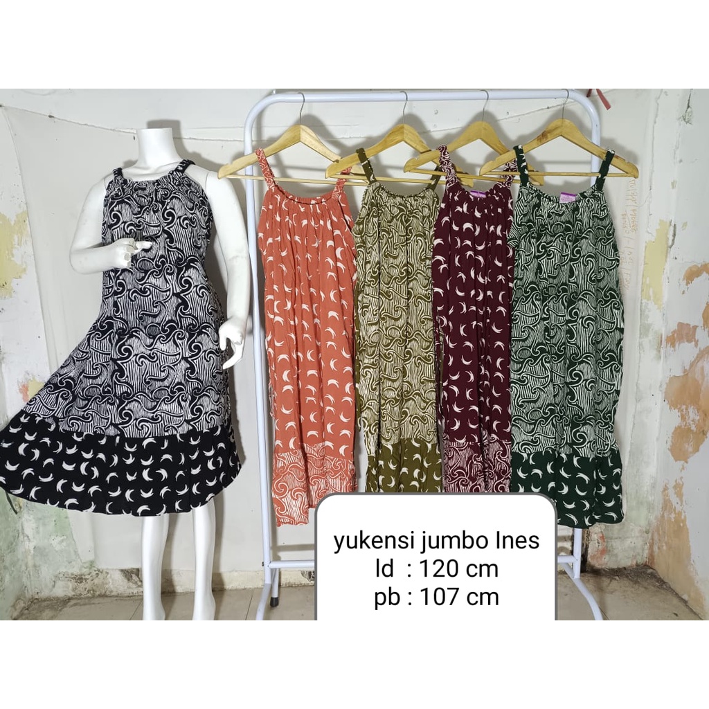 Yukensi Jumbo Daster Tanpa Lengan Daster Tali Satu Daster Yukensi Daster Murah Daster Kekinian Daste