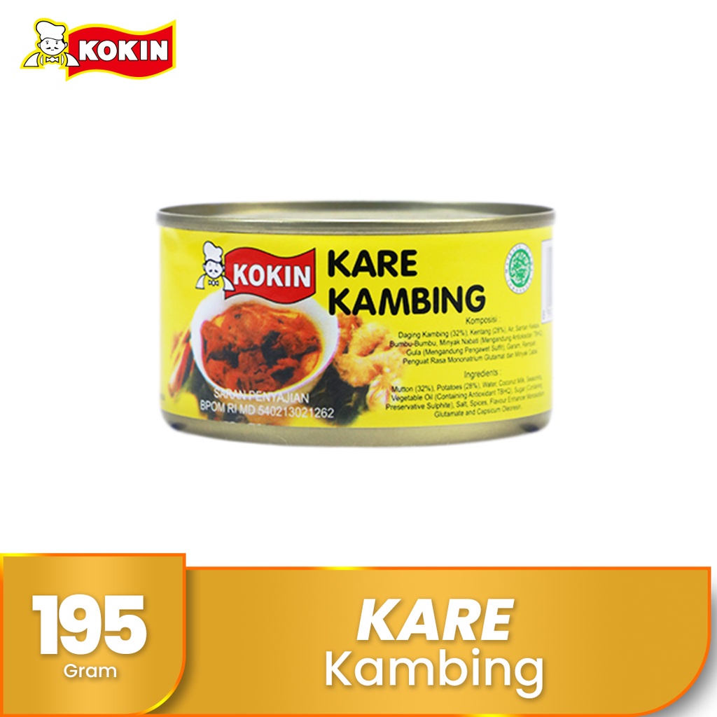 

Kari Kambing Makanan Kaleng Instan Siap Saji Halal 195 gr - KOKIN
