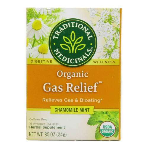 

Teh Traditional Medicinals Organic Gas Relief Chamomile Mint 16 x 1.5 Gram