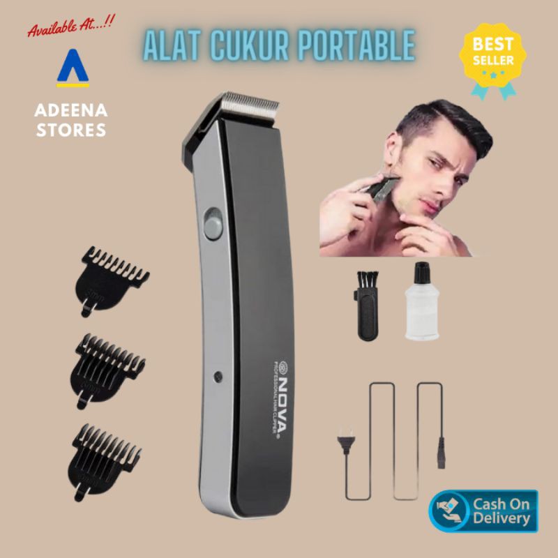 ALAT CUKUR RAMBUT PORTABLE NOVA NS 216 MESIN CUKUR JENGGOT