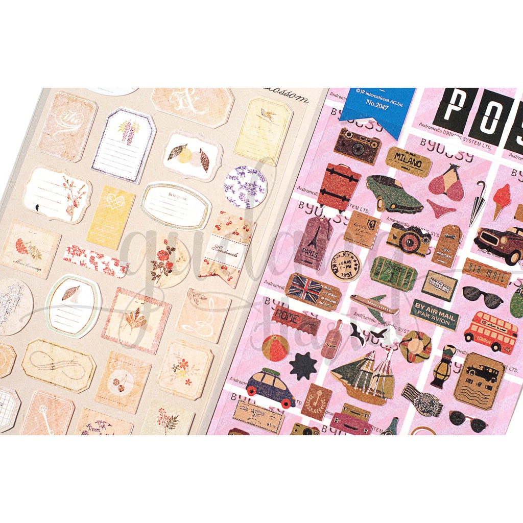 Stiker Korea Lembaran Lucu Sticker Animal And Flower DIY Srapbook GH 30305