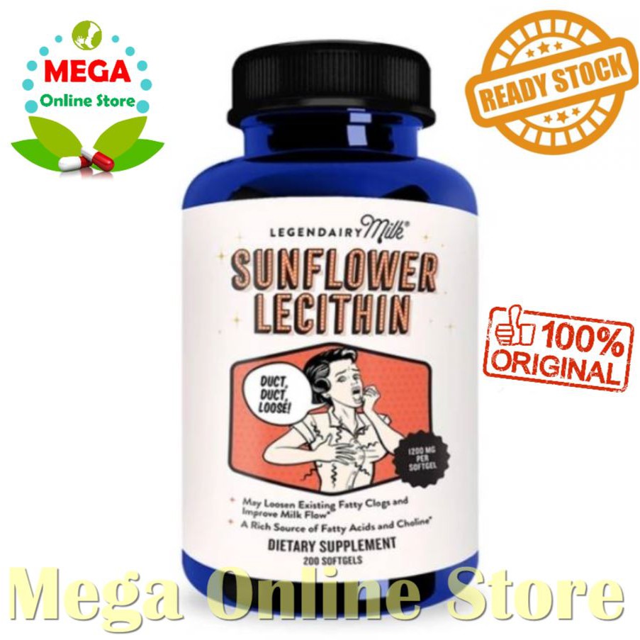 ASI BOOSTER LEGENDAIRY MILK SUNFLOWER LECITHIN 200 SOFTGELS