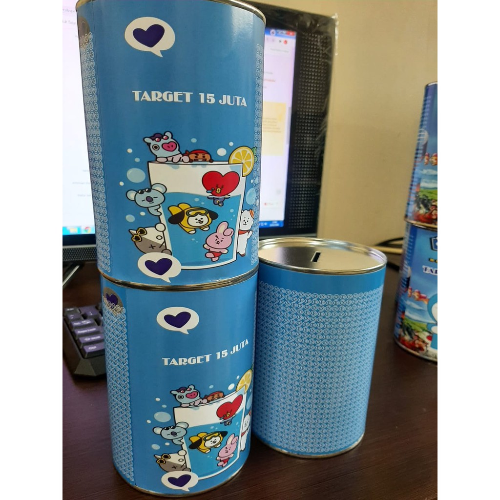 Celengan Target 15 jt nominal  / TABUNGAN TARGET 20 JUTA KARAKTER DORAEMON BUKA TUTUP