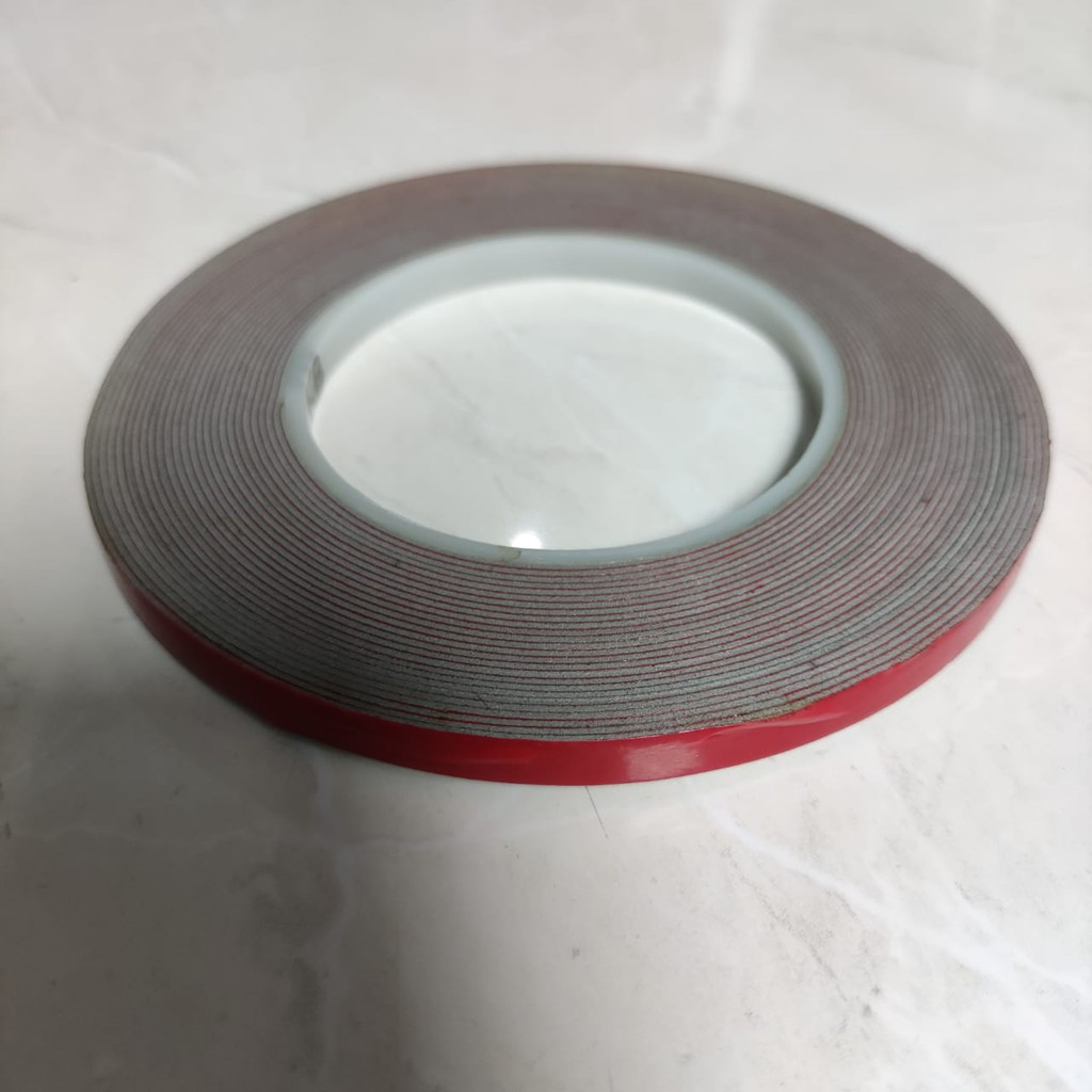 Lem Bolak Balik/ Double Tape/ Foam tape Merah 10mmx5m 33M