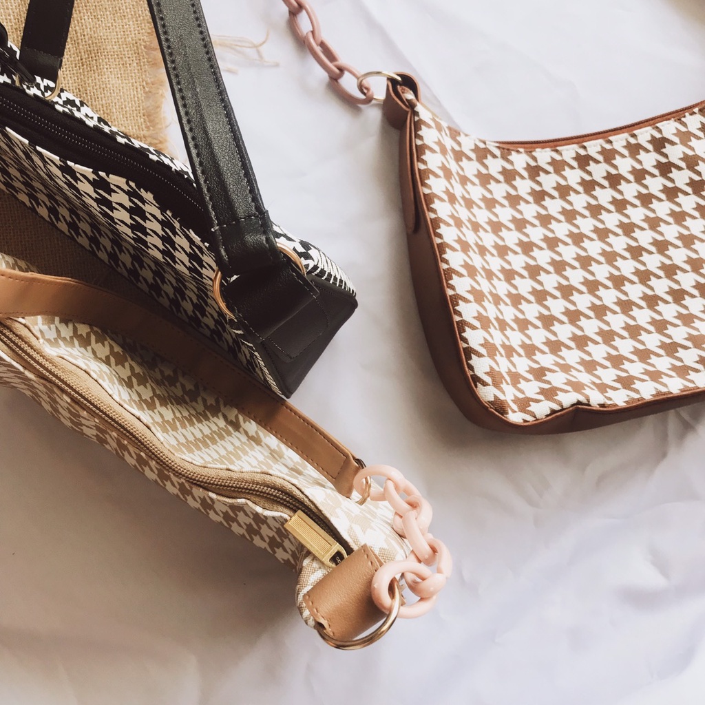 [Ready Stock] Lana Houndstooth Bag