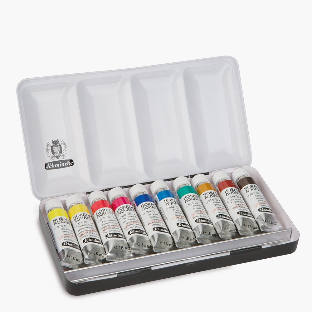 SCHMINCKE Horadam Watercolor 15ml Set x 10