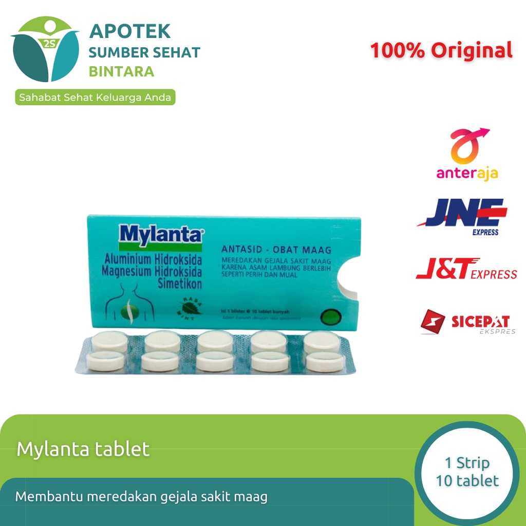 Jual Mylanta 1 Strip 10 Tablet Shopee Indonesia