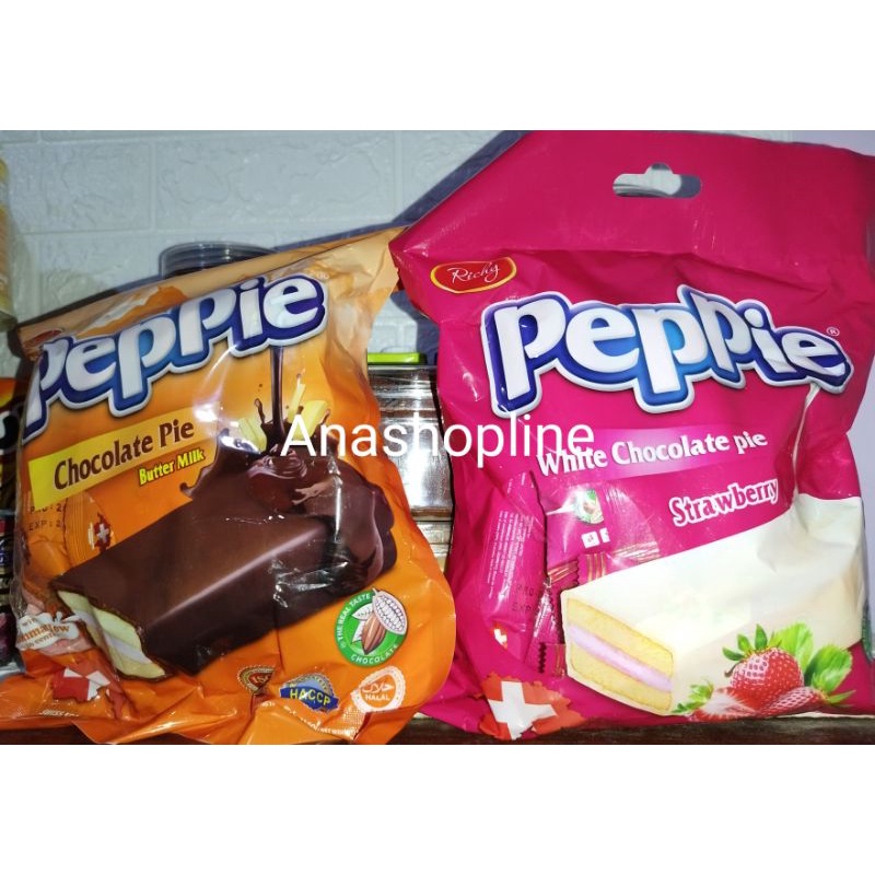 

Peppie cake dibalur coklat