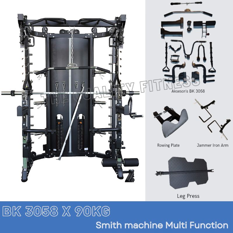 Only Mashine Multi fungsional Smith Machine Pro BK 3058 Black Import