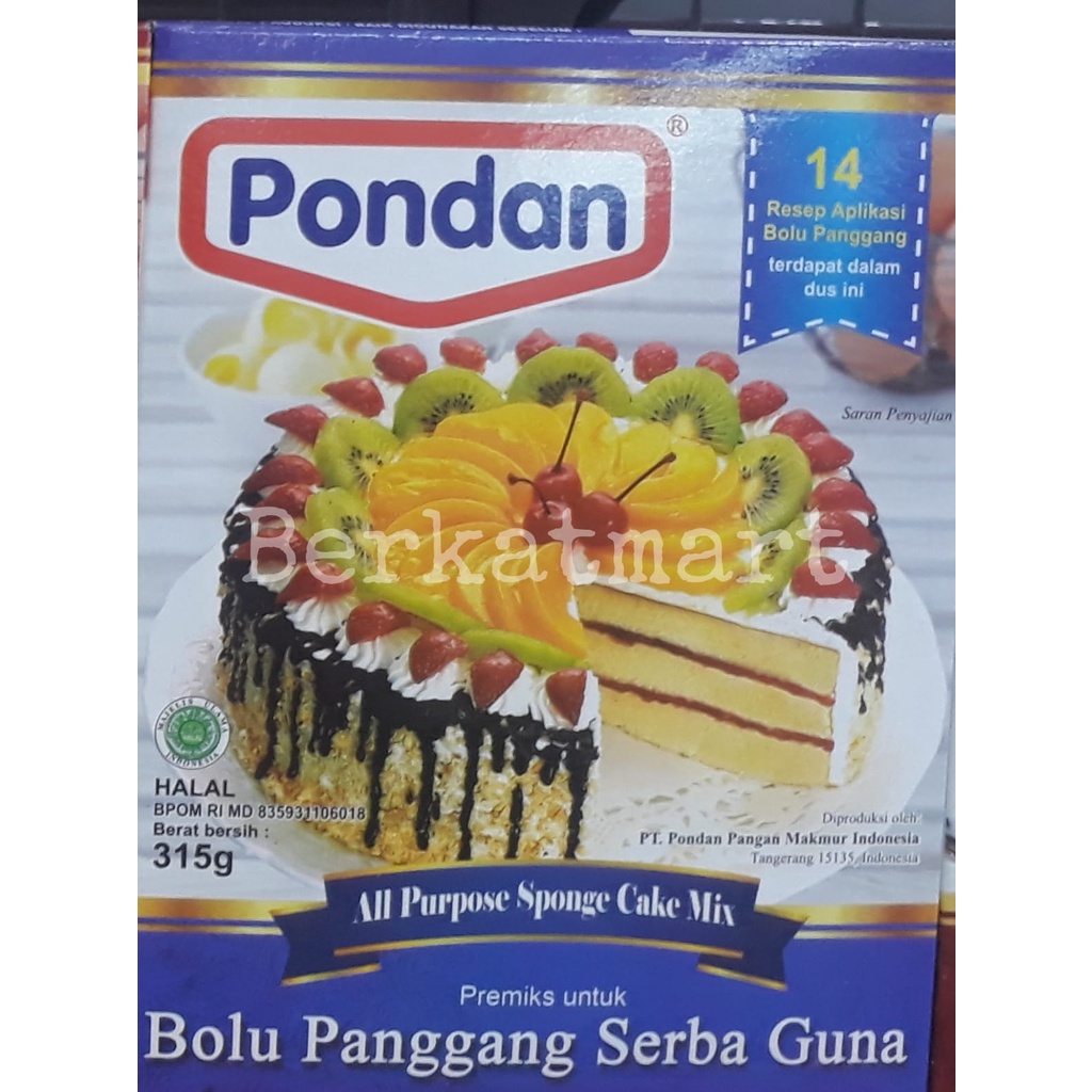 Pondan Bolu PANGGANG Serbaguna Tepung Premix 315GR