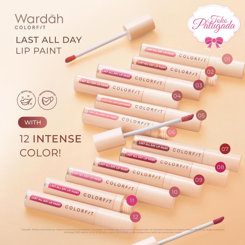 Wardah Colorfit Last All Day Lip Paint