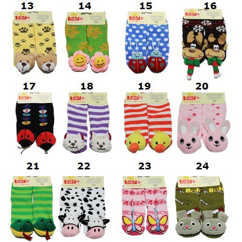 Kaos Kaki Bayi &amp; Anak Dengan Anti Slip 3D - Isi 3 Pasang