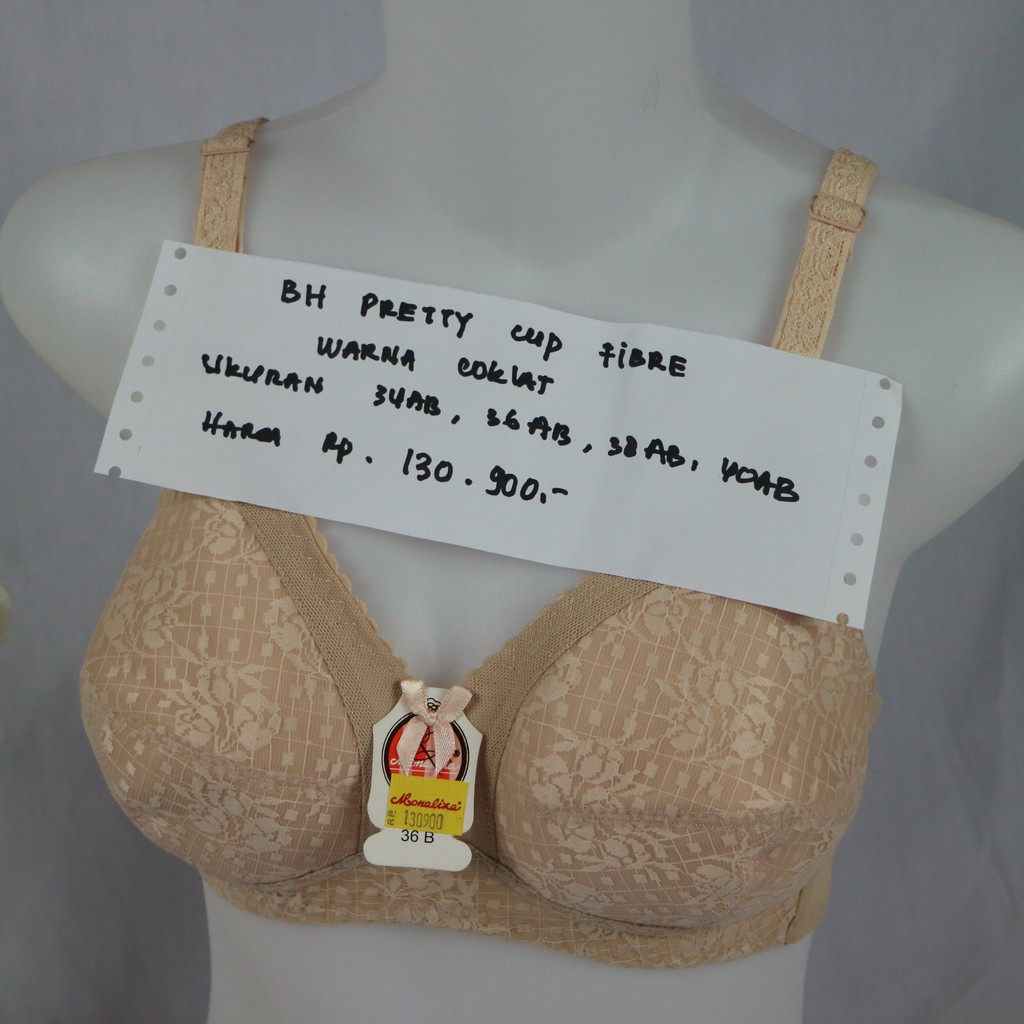 BH MONALIZA Pretty Cup Fibre BRA KATUN TERMURAH