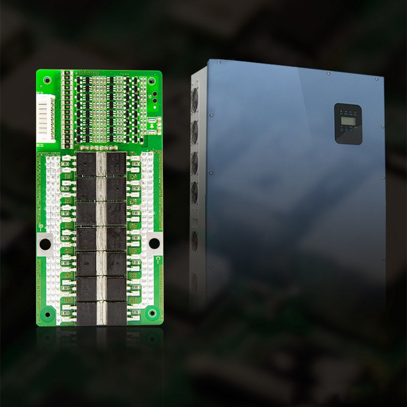 Papan Pelindung Charger Baterai Lithium 8S 24V 60A BMS Li-Iron Dengan Power Battery Balance PCB