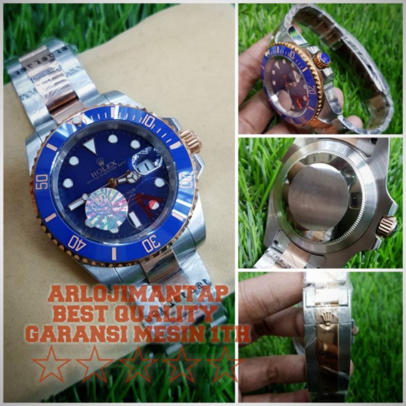 Rolex Submariner Combi RoseGold Dial Blue Matic 40mm Garde Super Premium AAA