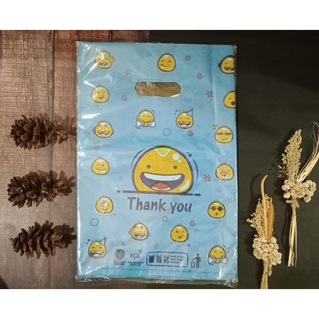 25x36cm Kresek Olshop Murah PLONG Thank You Smile