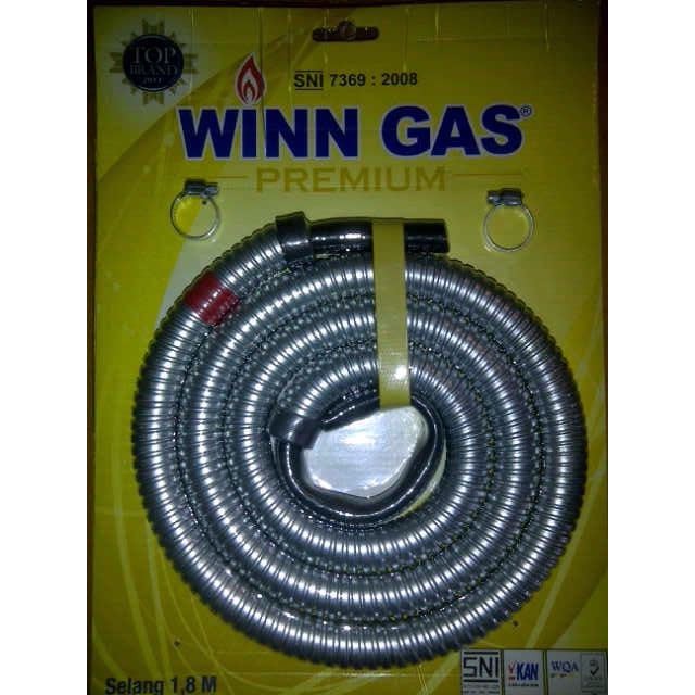 Selang winn gas 1,8 m selang metal wiin gas