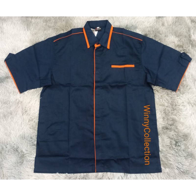 SERAGAM KOMBINASI, KEMEJA SERAGAM, BAJU KERJA, SERAGAM DRILL, BAJU PDH