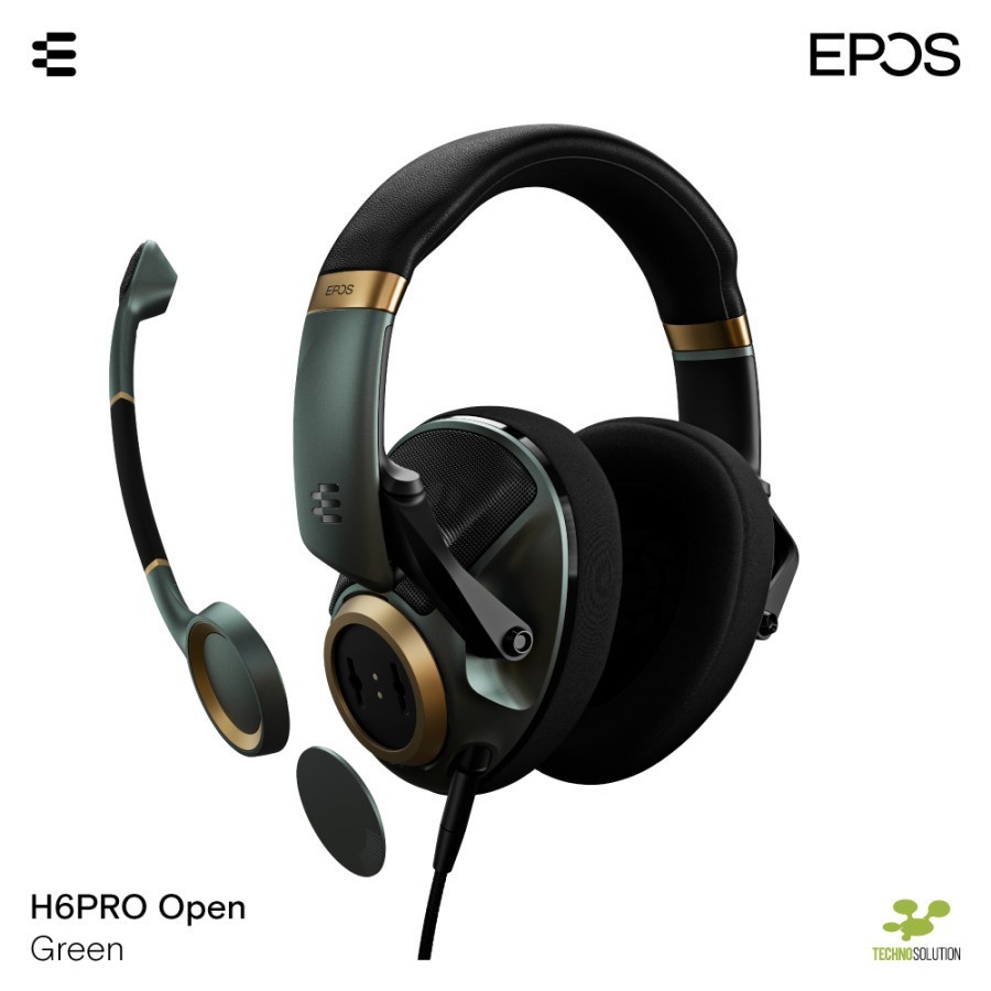EPOS H6 PRO Open Acoustic Gaming Headset - Green