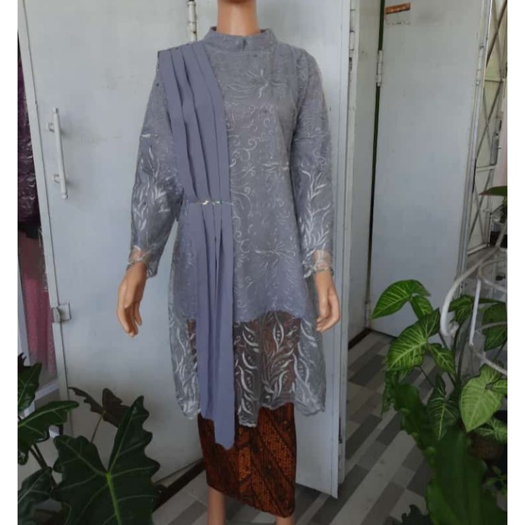 tunik muslim Tulle selempang