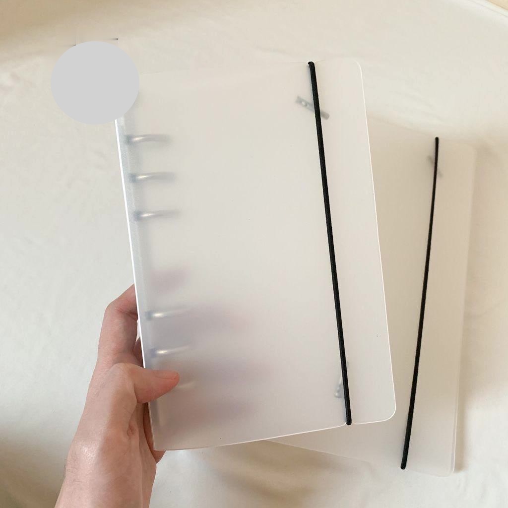 

Cover Binder Transparan Doff-Matte 6 Rings A5 A6 Muji Style Binder Mat Korean Aesthetic