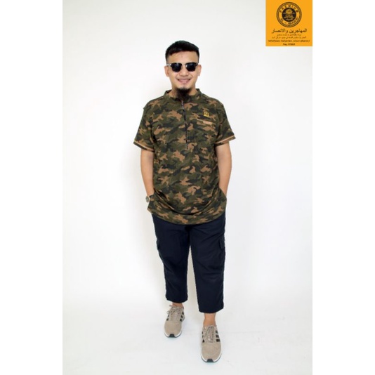 Kurta Merk Al Amwa Baju Loreng Pria Busana Muslim