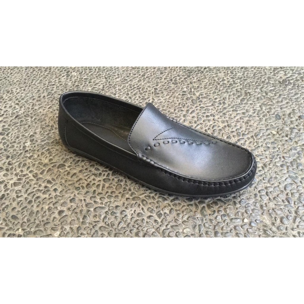 Sepatu kulit asli formal loafer pria size 41