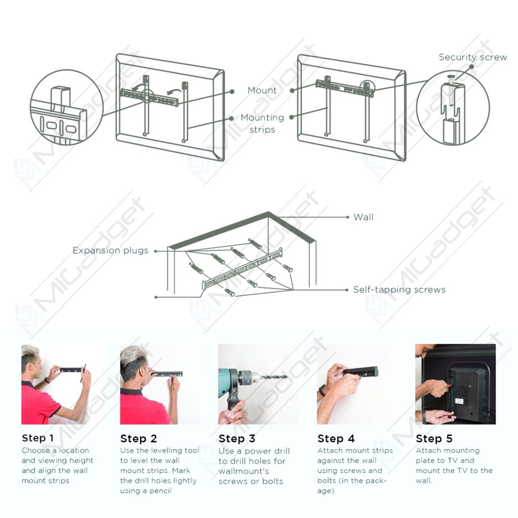 Mi LED TV Mi TV 4 4A 32 Inch Wall Mount Bracket TV