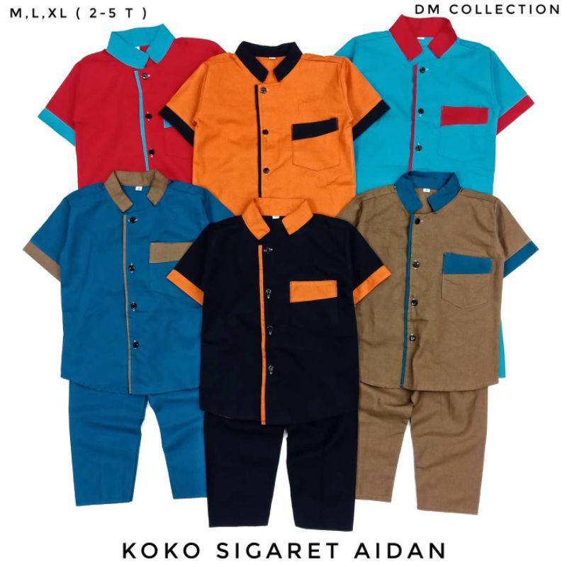 Set Koko AIDAN KIDS 2-5 Tahun Setelan Koko Anak Sigaret OSK