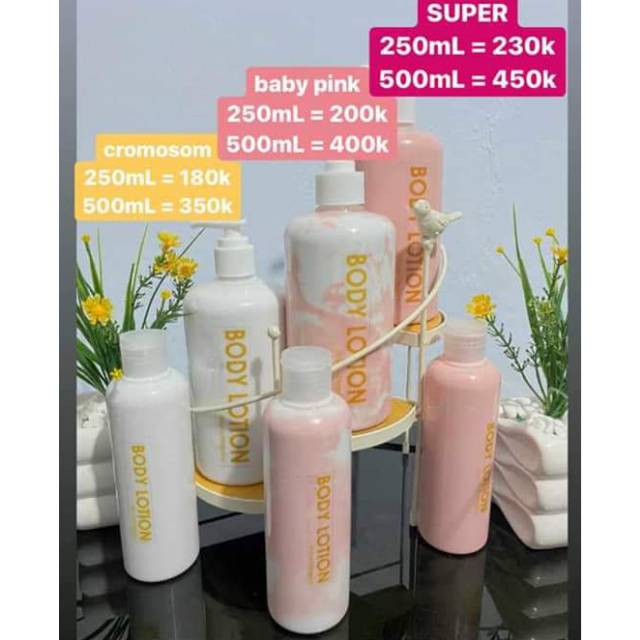 (COD) Body lotion baby pink super original / lotion baby pink / Microdroplets/ Vinody whitening solu
