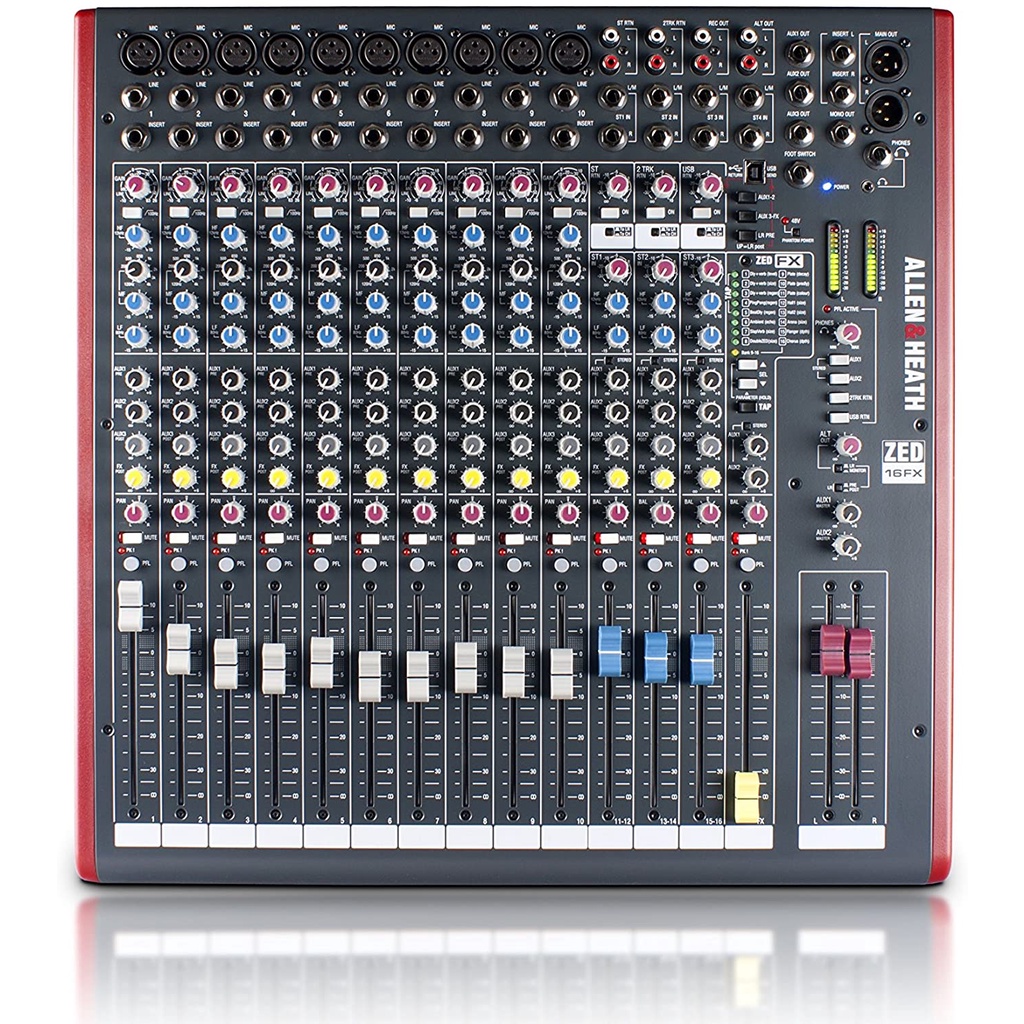Allen & Heath ZED-16FX ZED 16FX 16-Channel Analog Mixer Original