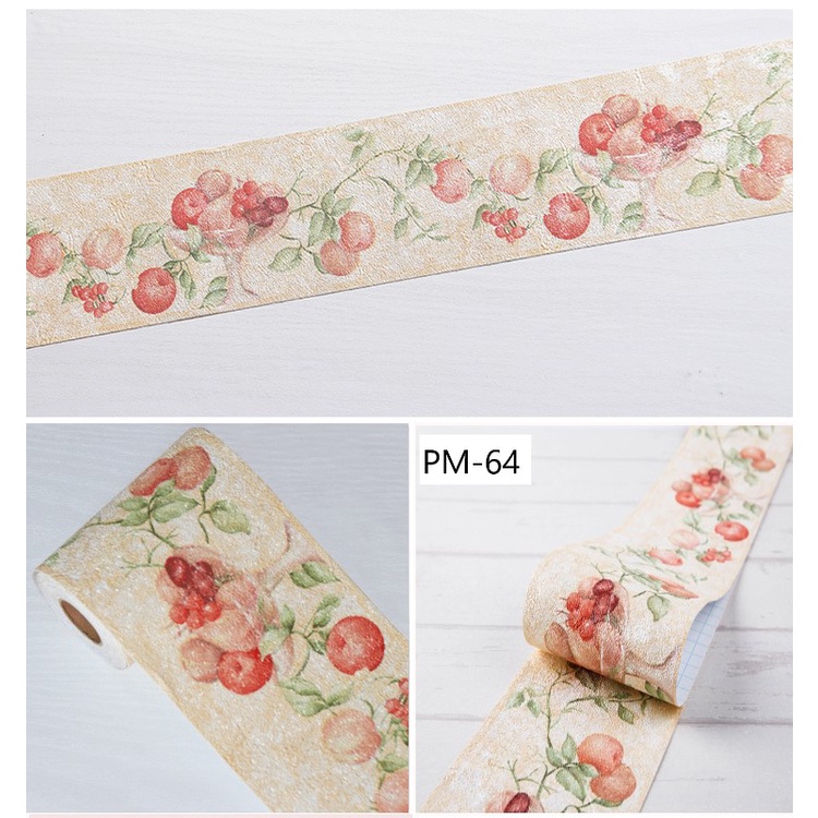 Reliza Wall Border 10cm x 5meter Premium Timbul tebal High Quality LDR Stiker Dinding PM64