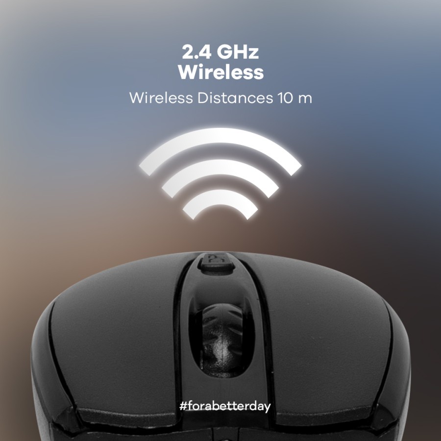 Wireless Mouse with USB Receiver JETE MS1 - Garansi Resmi 2 Tahun