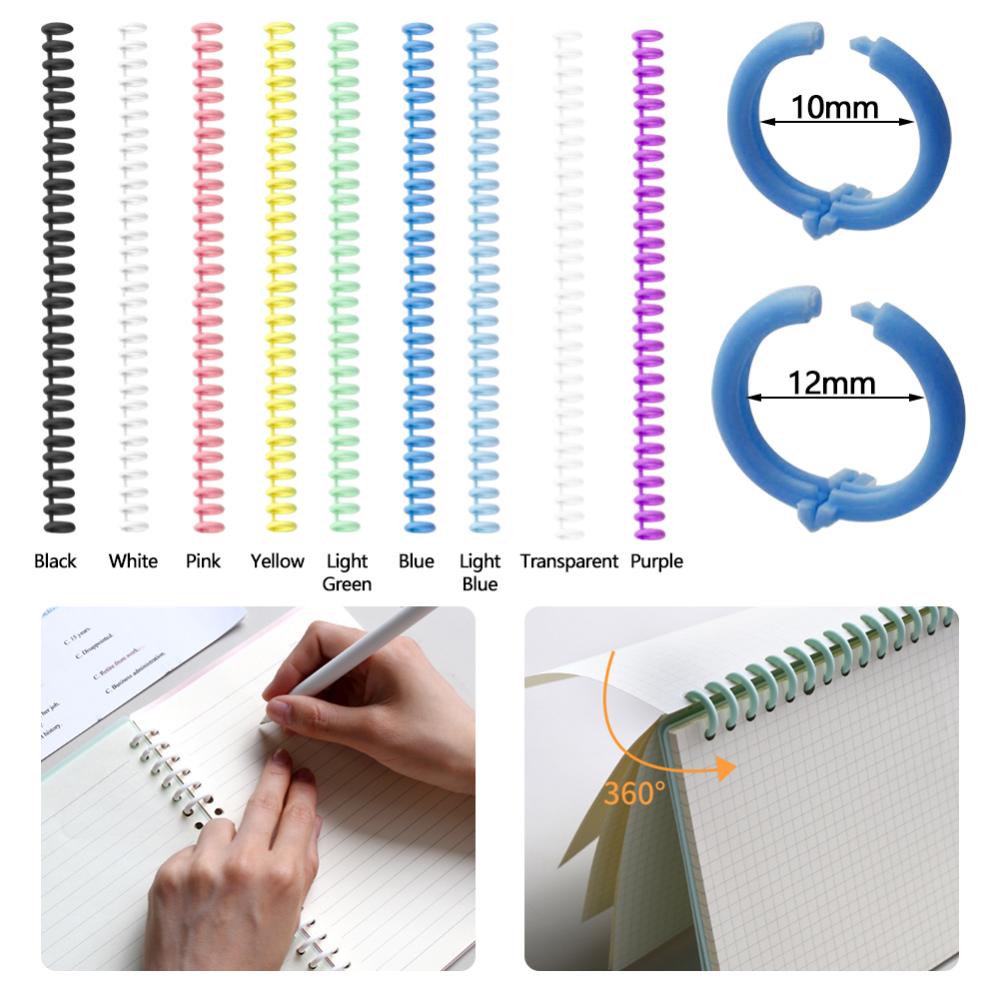 Timekey Ring Binder Loose leaf 30 Lubang Bulat Bahan Plastik Ukuran A4 A5 B5 Bisa Dilepas W6X2