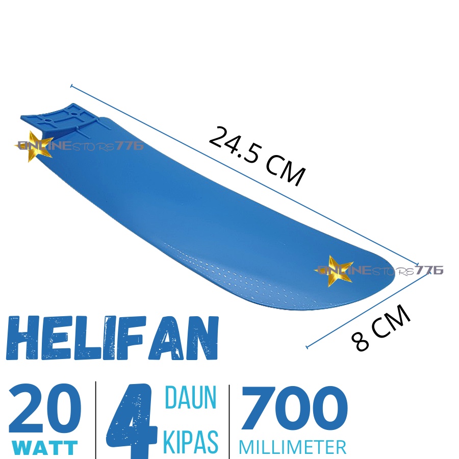 Kipas Angin - Kipas Angin Gantung - Kipas Gantung - Kipas Angin Gantung Plafon - Helifan 20Watt