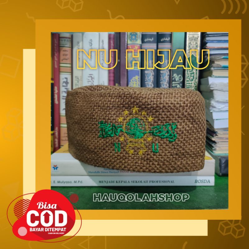 PECI RAJUT GONI LOGO NU HIJAU PREMIUM/ PECI GONI/PECI GONI NU