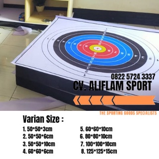 Papan Panahan 80*80*10 CM Target Bantalan PLUS Face Target Panah