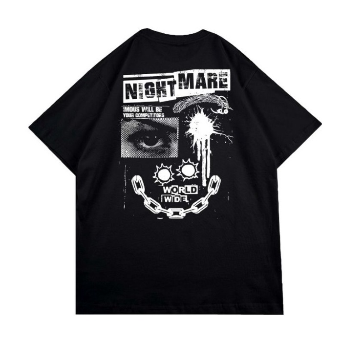 Imous.co T-Shirt Worldwide Night Mare black