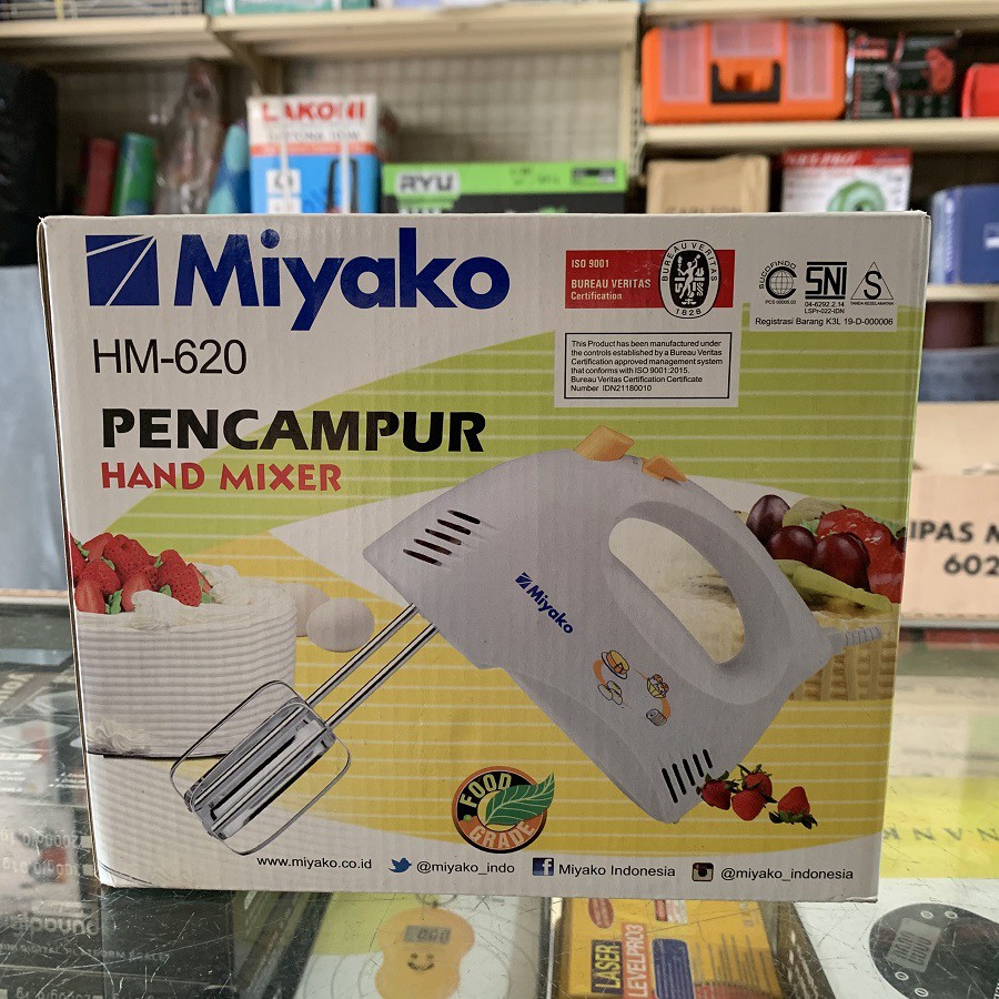 Hand Mixer Miyako HM620 Mixer Miyako HM 620 Pencampur Adonan Mixer Tangan