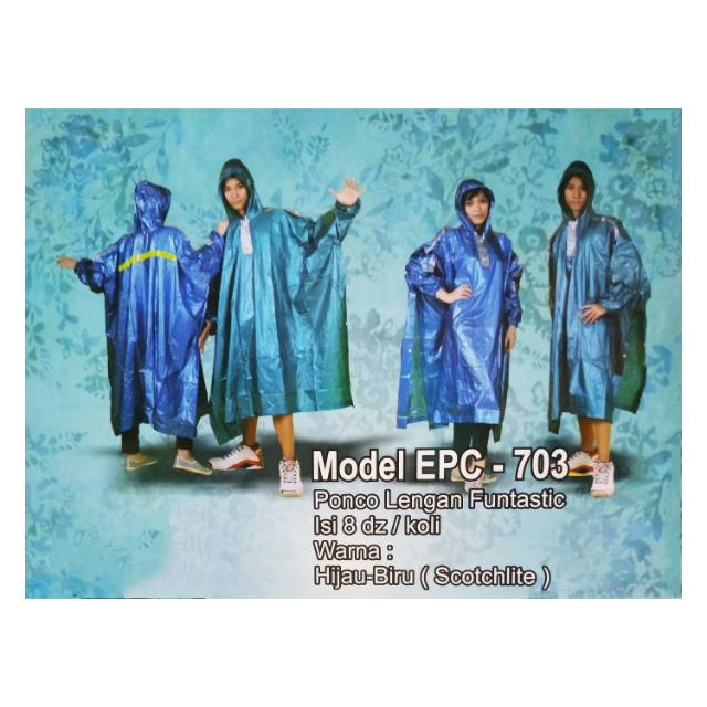 Jas hujan PONCO Lengan Funtastic -ELMONDO