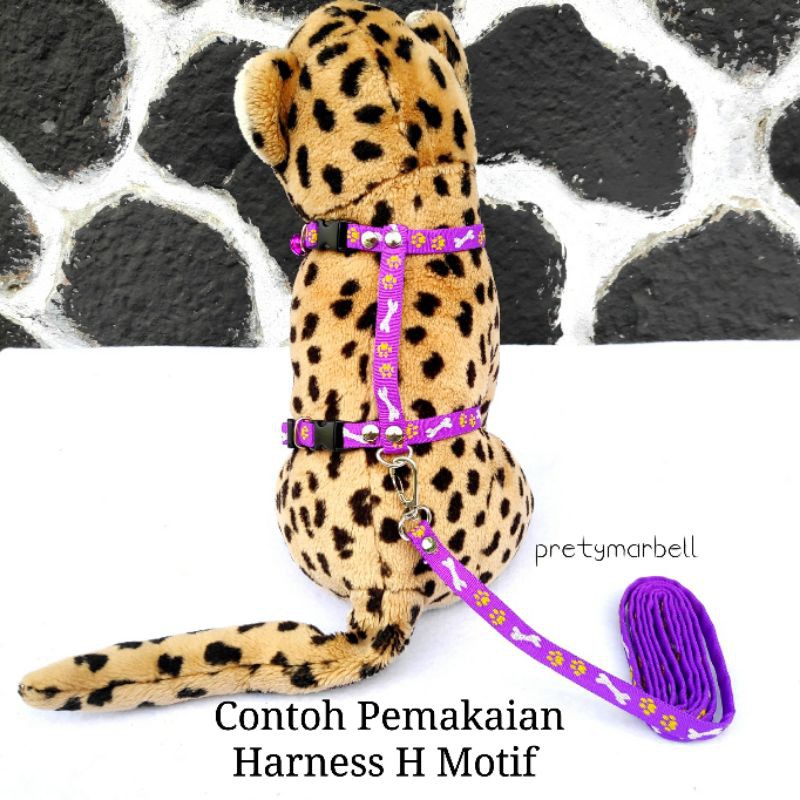 Harnes H Motif Tali Badan Hewan Kucing / Tali Kucing Murah