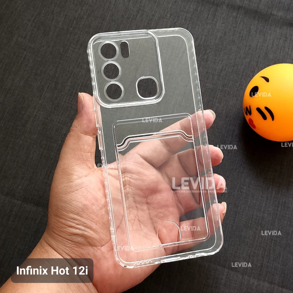 Case Slot Kartu / Card Case Bening Infinix Hot 12i