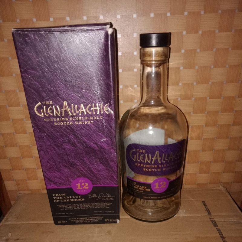 PROMO !!! Botol miras import bekas / botol bekas minuman impor / botol kosong unik merk luar-Glenallachie