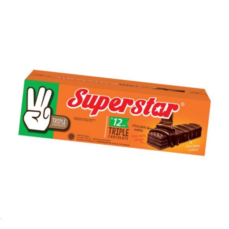 

Superstar Triple Chocolate 1 box isi 12 pcs