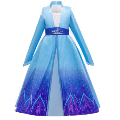 Kostum cosplay dress princess elsa anak frozen dress gaun elsa anak