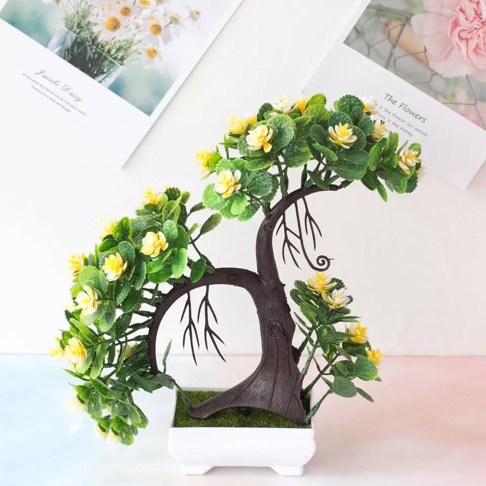 AM578 Bunga plastik / pajangan bunga Artificial / motif Rose  Vas Petak-7