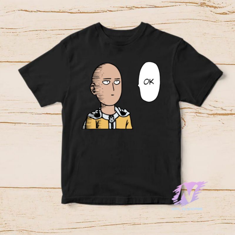 kaos one punch man kaos anak karakter anime